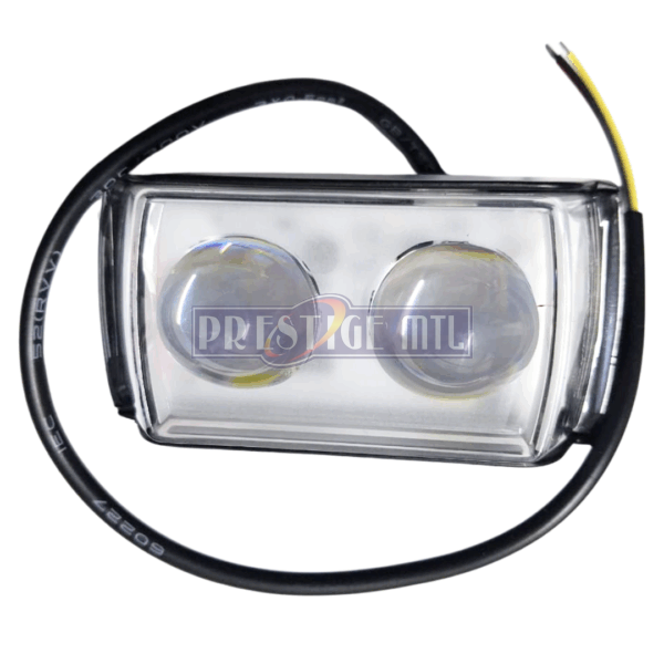 LED LIGHT TWO  EYES SQUARE CLEAR  SJ HY-2407 (ML2473-10) PER PC