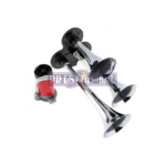 HORN 3 PIPE CHROME WITH MOTOR RED