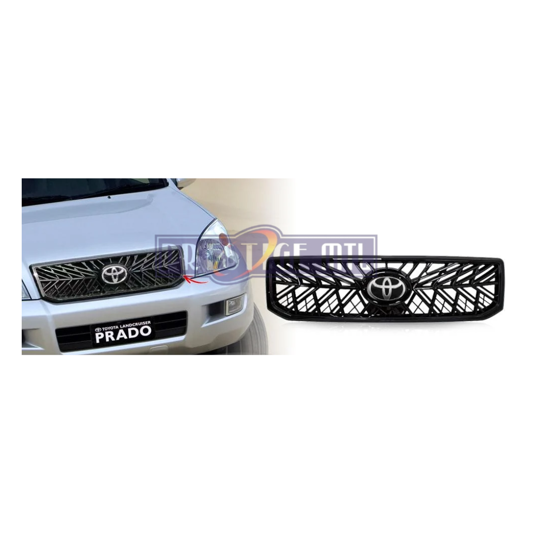 PRADO FJ120 FRONT GRILLE AFTERMARKET WITH LOGO PRADO FJ120 FRONT GRILLE AFTERMARKET WITH LOGO - Image 1