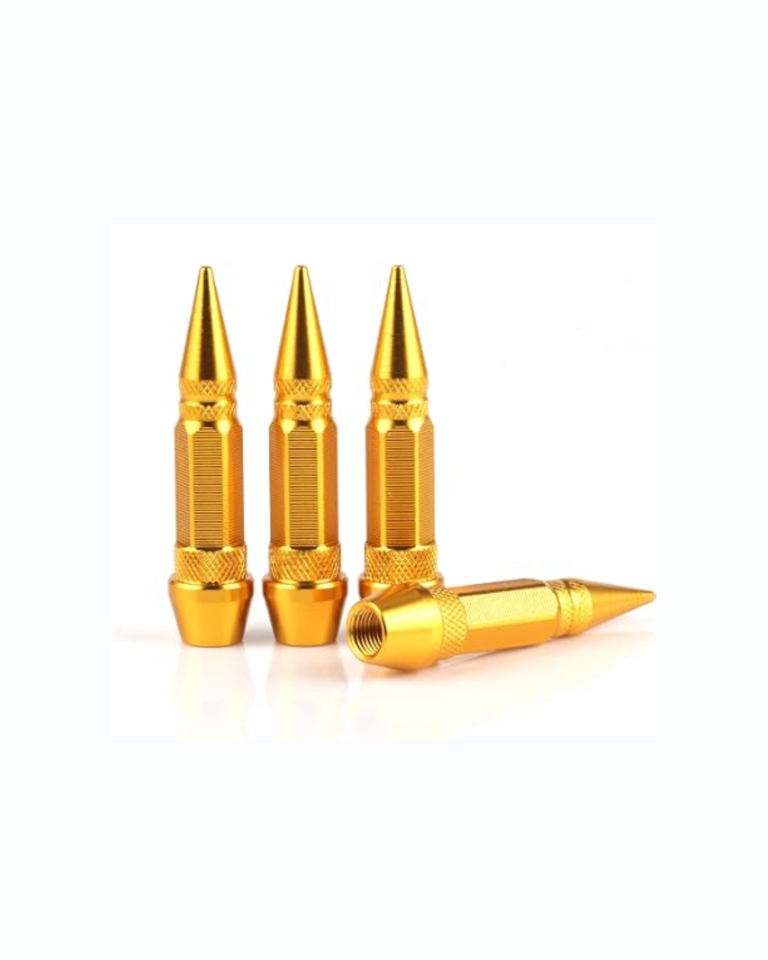 Tyre Valve Cover Gold - Bullet (4pcs) Tyre Valve Cover Gold - Bullet (4pcs) - Image 1