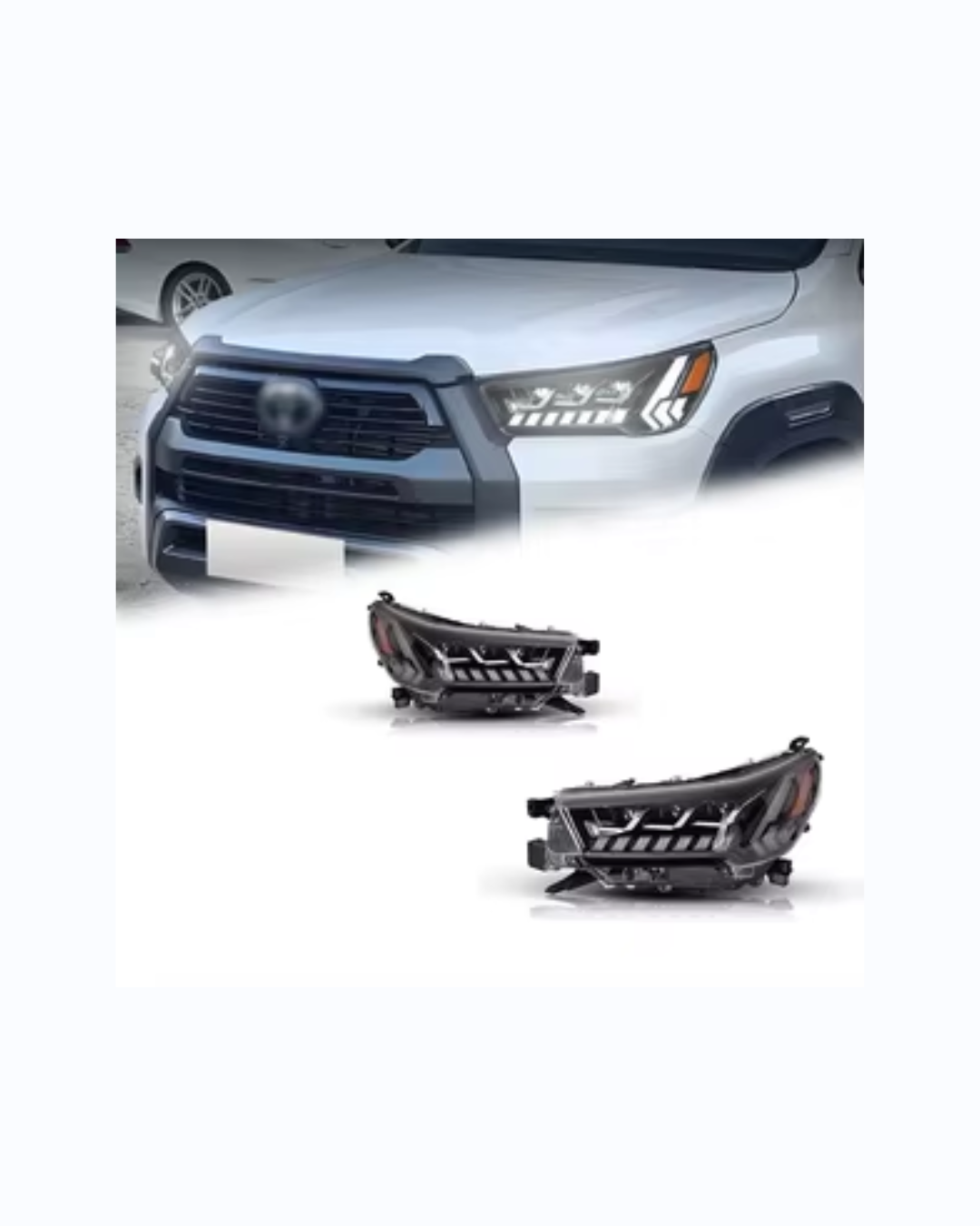 Aftermarket Toyota Hilux REVO/ROCCO 2021+ Headlights - Set Aftermarket Toyota Hilux REVO/ROCCO 2021+ Headlights - Set - Image 1