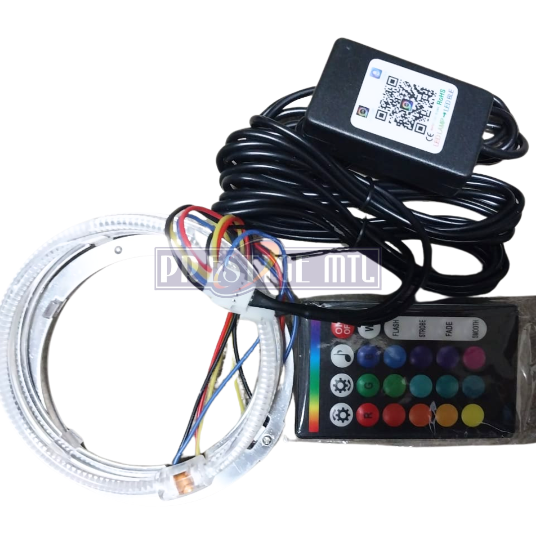 Led Crystal Angel Eyes T5-95-B (3 INCH) 7 colours