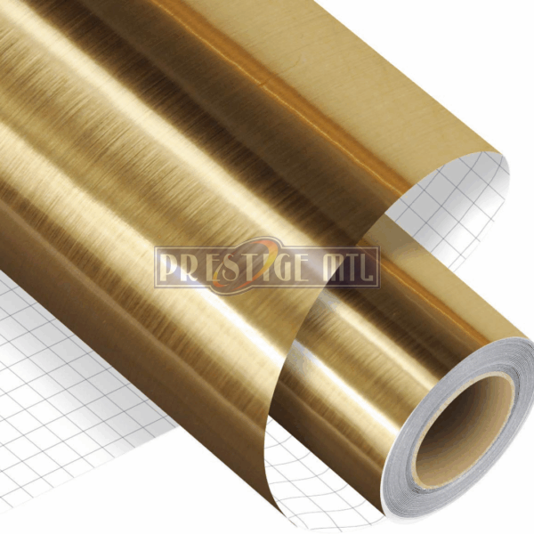 VINYL GLOSS STICKERS GOLD BRUSHED (PER METRE)