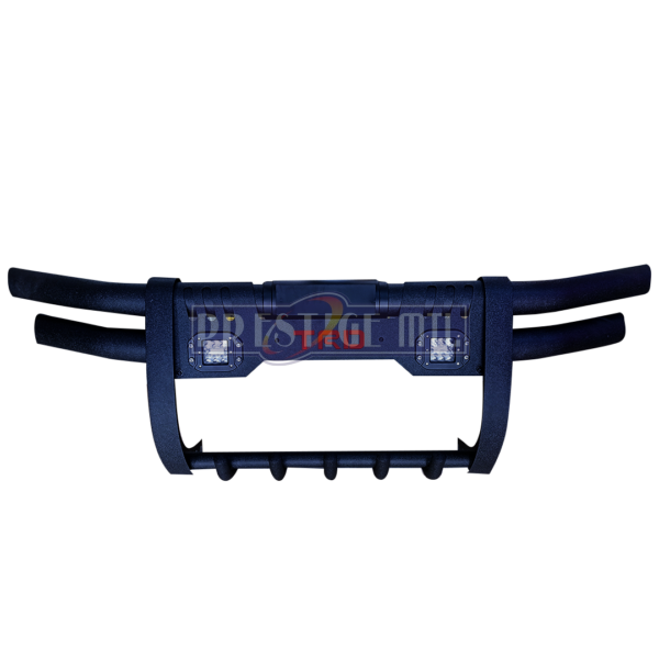 BULL BAR COMPLETE T-SHAPE DOUBLE BARS BLACK  BIG