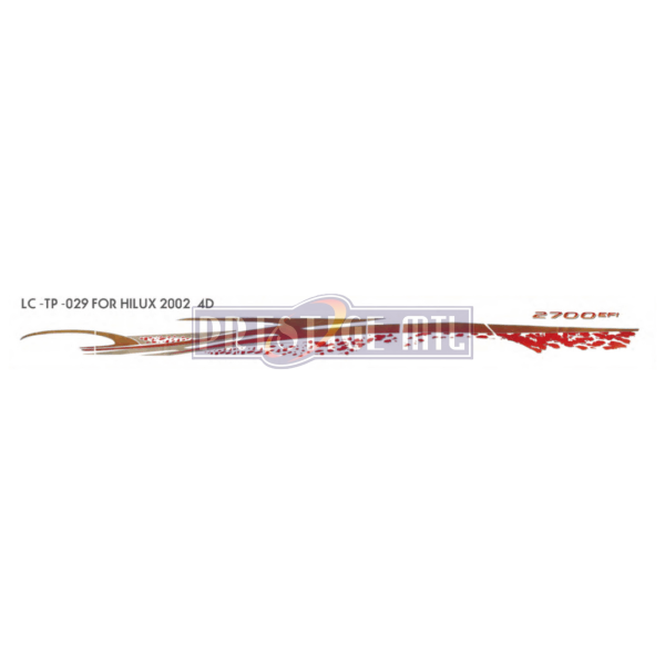 BODY STICKERS HILUX 2002 TP-029