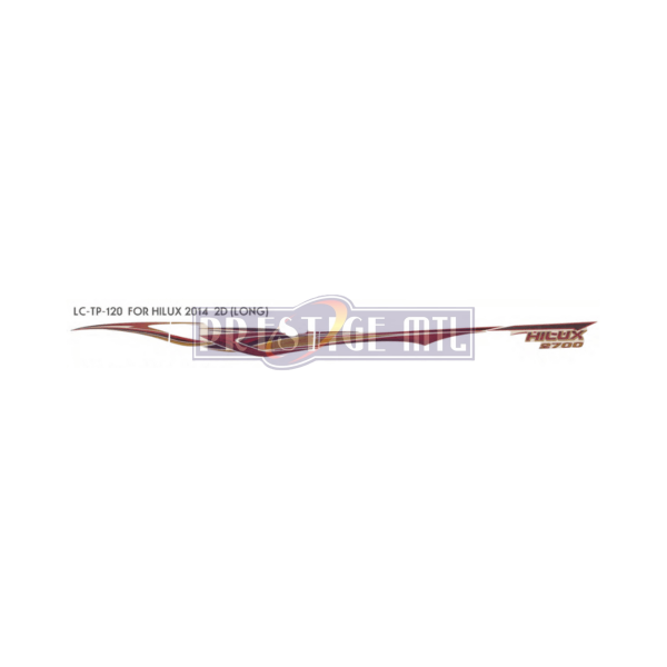 BODY STICKER TP 120 2014 HILUX 2D LONG